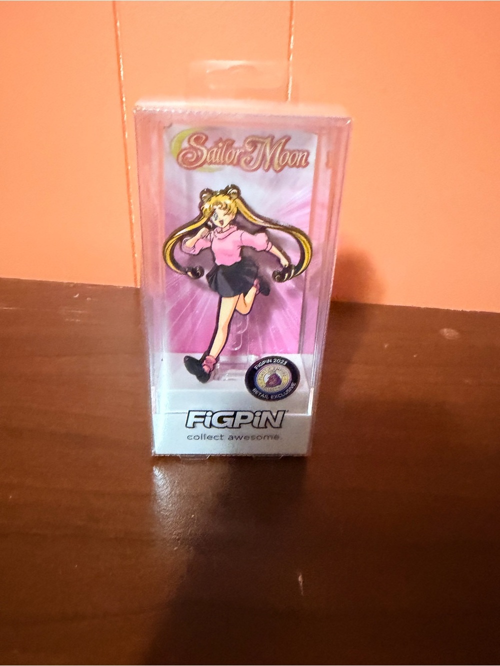 Sailor Moon Pink Enamel Pin - Collectible